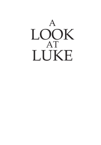 Cover image: A Look At Luke 9781532649400