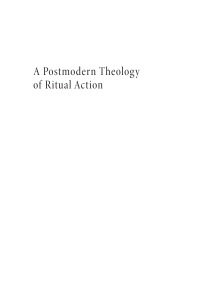Cover image: A Postmodern Theology of Ritual Action 9781532649530