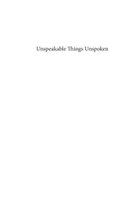 Titelbild: Unspeakable Things Unspoken 9781532649745
