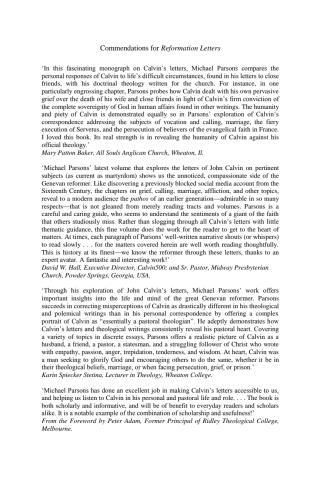 Cover image: Reformation Letters 9781532656651