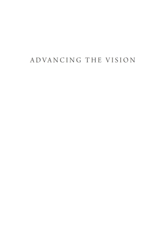 Cover image: Advancing the Vision 9781532657139