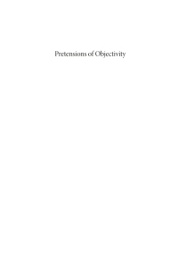 Cover image: Pretensions of Objectivity 9781532657382