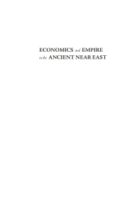 Cover image: Economics and Empire in the Ancient Near East 9781532657986