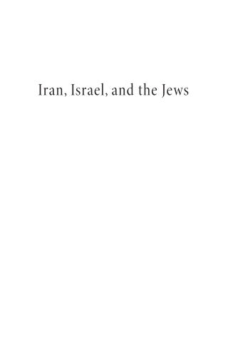 Cover image: Iran, Israel, and the Jews 9781532661709