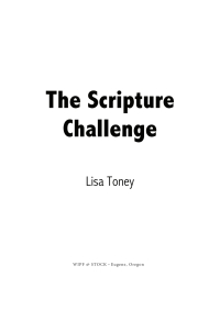 Imagen de portada: The Scripture Challenge 9781532665424