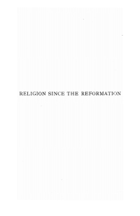 Cover image: Religion Since the Reformation 9781532669958