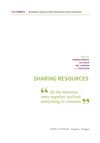 Cover image: Holy Habits: Sharing Resources 9781532667879