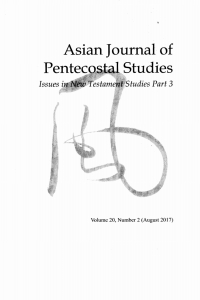 Cover image: Asian Journal of Pentecostal Studies, Volume 20, Number 2 9781532675119