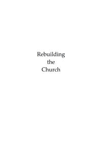 Cover image: Rebuilding the Church on a New Foundation 9781532676369