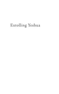 Imagen de portada: Extolling Yeshua 9781532679254