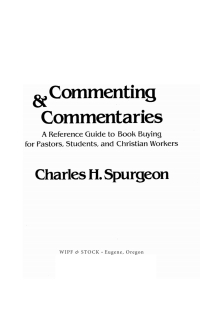 Cover image: Commenting and Commentaries 9781532682070