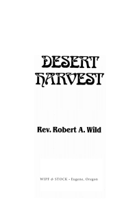 表紙画像: Desert Harvest 9781532682759