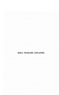 صورة الغلاف: Bible Problems Explained 9781532684623