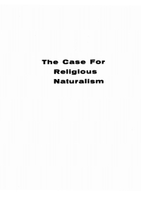 Cover image: The Case for Religious Naturalism 9781532685019