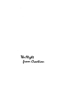 Imagen de portada: The Flight from Creation 9781532686979