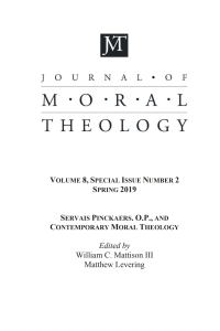 Cover image: Journal of Moral Theology, Volume 8, Special Issue 2 9781532688850
