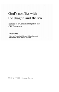 Omslagafbeelding: God's Conflict with the Dragon and the Sea 9781532692659