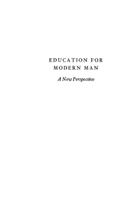 Cover image: Education for Modern Man 9781532694509