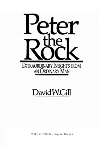 Titelbild: Peter the Rock 9781532698361