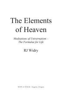 Cover image: The Elements of Heaven 9781532699535