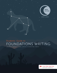 Cover image: Students' Guide to Foundations Writing 40th edition 9781533912695