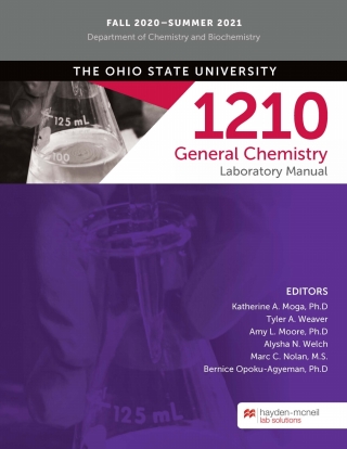 Cover image: CHEMISTRY 1210 General Chemistry Laboratory Manual - FALL 2020–SUMMER 2021 - The Ohio State University 1st edition 9781533925930