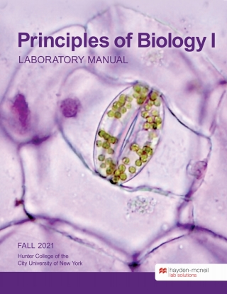 Cover image: Principles of Biology I Laboratory Manual - Hunter College, CUNY 9781533928009