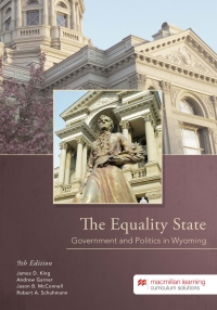 Cover image: The Equality State: Government and Politics in Wyoming 9th edition 9781533918321