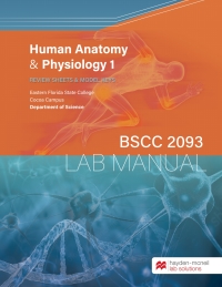 Cover image: BSCC 2093: Human Anatomy& Physiology 1 Lab Manual 1st edition 9781533930262