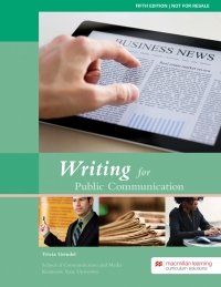 Cover image: Writing for Public Communication - Kennesaw State University 5th edition 9781533912503