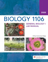 Cover image: Biology 1106: General Biology I Lab Manual - El Paso Community College 9781533917744