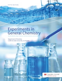 Cover image: Experiments in General Chemistry - California State University, Los Angeles 5th edition 9781533901668