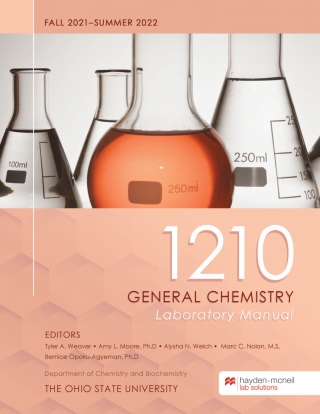 Cover image: CHEMISTRY 1210 General Chemistry Laboratory Manual - FALL 2021–SUMMER 2022 - The Ohio State University 1st edition 9781533940827
