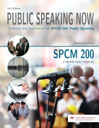 Cover image: SPCM 200 Public Speaking Now - Colorado State University 9781533949134