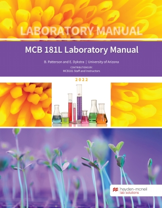 Cover image: MCB 181L Laboratory Manual, University of Arizona 9781533952820