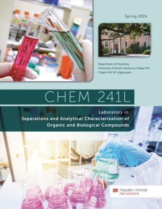Cover image: CHEM 241L - Laboratory in Separations and Analytical Characterization of Organic and Biological Compounds 9781533955340