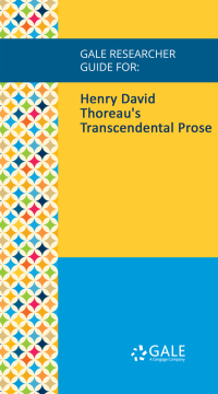 Cover image: Gale Researcher Guide for: Henry David Thoreau's Transcendental Prose 1st edition 9781535848008