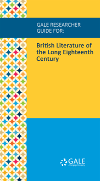 Imagen de portada: Gale Researcher Guide for: British Literature of the Long Eighteenth Century 1st edition 9781535851138