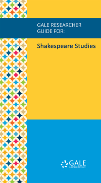 Cover image: Gale Researcher Guide for: Shakespeare Studies 1st edition 9781535852319