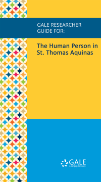 Imagen de portada: Gale Researcher Guide for: The Human Person in St. Thomas Aquinas 1st edition 9781535856713