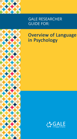表紙画像: Gale Researcher Guide for: Overview of Language in Psychology 1st edition 9781535858670