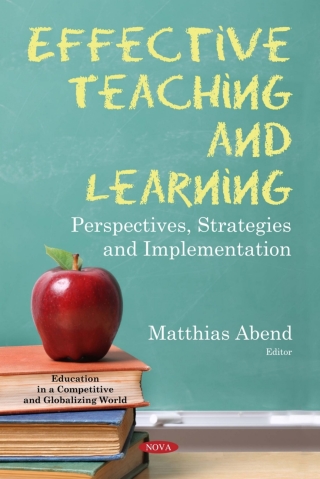 Imagen de portada: Effective Teaching and Learning: Perspectives, Strategies and Implementation 9781536139433