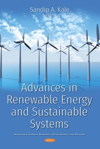 Cover image: Advances in Renewable Energy and Sustainable Systems 9781536140224