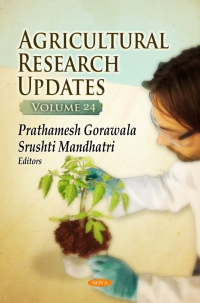 Cover image: Agricultural Research Updates. Volume 24 9781536141375