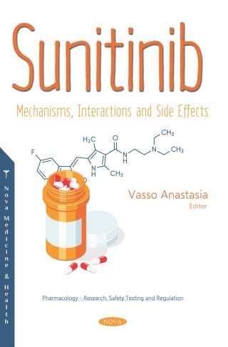 Omslagafbeelding: Sunitinib: Mechanisms, Interactions and Side Effects 9781536142396