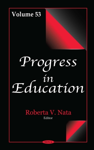 Imagen de portada: Progress in Education. Volume 53 9781536143744