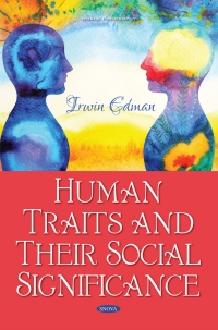 Cover image: Human Traits and Their Social Significance 9781536145014