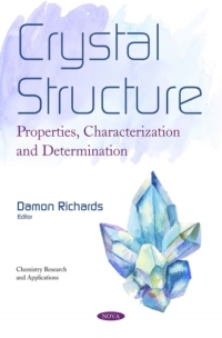 Cover image: Crystal Structure: Properties, Characterization and Determination 9781536145472