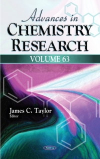 Cover image: Advances in Chemistry Research. Volume 63 9781536183016