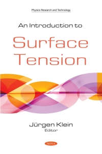 Cover image: An Introduction to Surface Tension 9781536183788